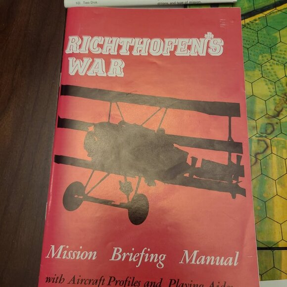 Richthofen's War Avalon Hill 1972 Bookcase Game WWII - Picture 8 of 10